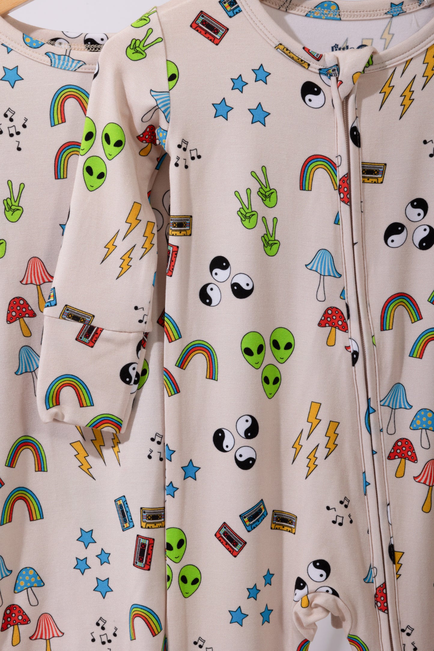 Spacey Doodles Convertible Footie